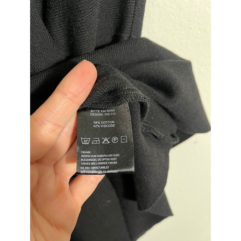BITTE KAI RAND Copenhagen Asymmetrical Short Sleeve Knit Dress 143-114 - Picture 9 of 10